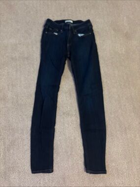 Women's Dark Indigo Skinny Jeans — Stretch Slim Fit